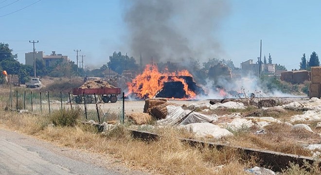 Antalya'da samanlarda başlayan yangın büyümeden söndürüldü