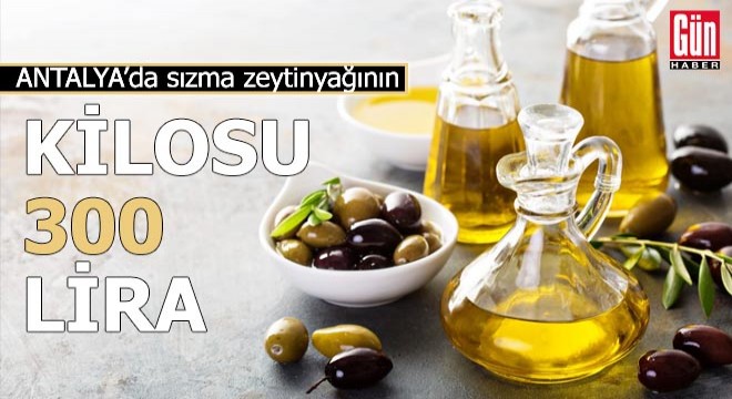 Antalya'da sızma zeytinyağının kilosu 300 lira