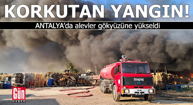 Antalya'da soğuk hava deposunda korkutan yangın