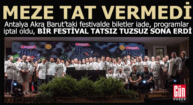 Antalya'da tatsız, tuzsuz bir festival