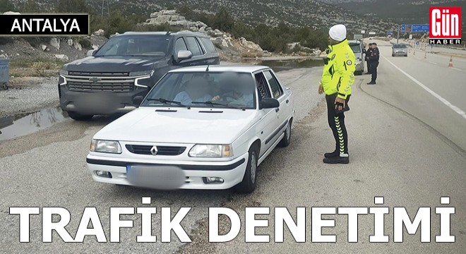 Antalya'da trafik denetimi