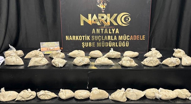 Antalya'da uyuşturucu operasyonuna 1 tutuklama