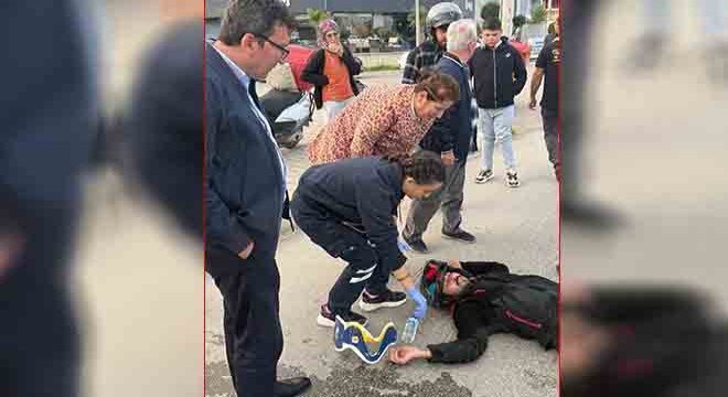 Antalya'da yaralıya ilk müdahaleyi başhekim yardımcısı yaptı