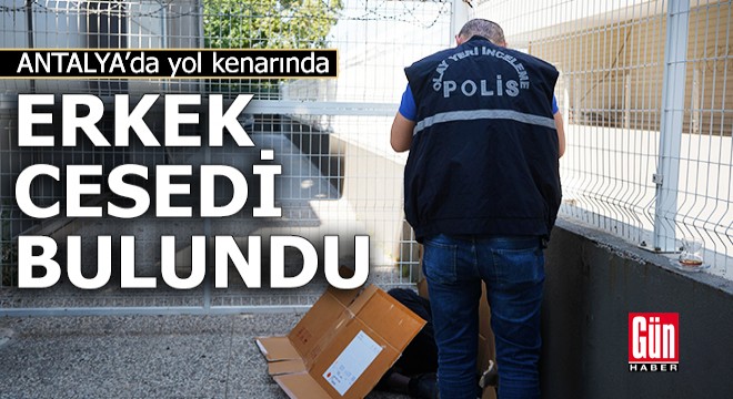 Antalya'da yol kenarında erkek cesedi bulundu