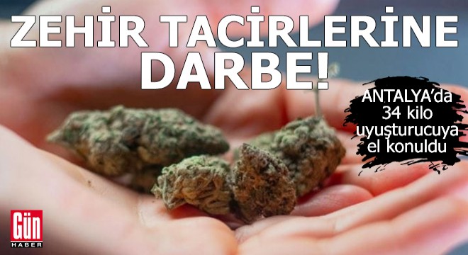 Antalya'da zehir tacirlerine darbe!