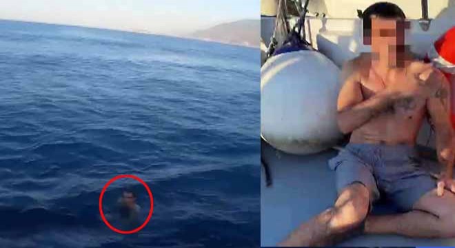 Antalya'dan yüzerek Yunan adasına kaçmaya çalıştı