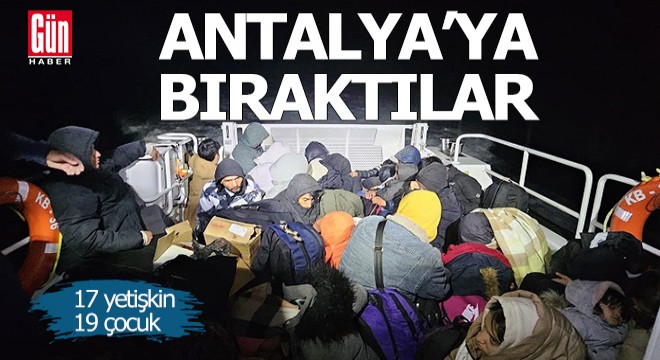 Antalya'nın kuş uçmaz kervan geçmez bir bölgesinde kaçak göçmen yakalandı