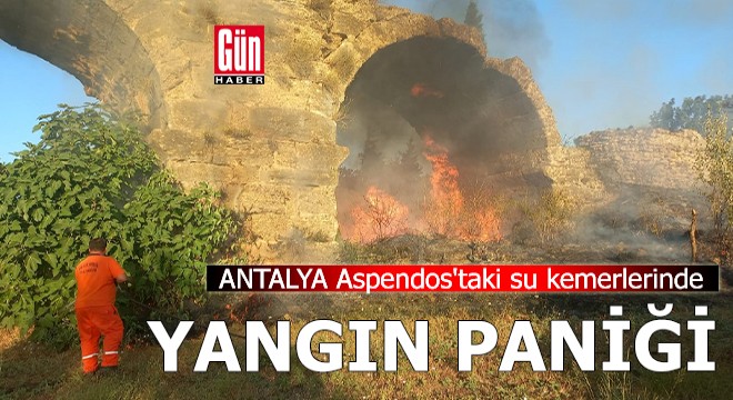 Antalya'nın tarihi mekanında yangın paniği