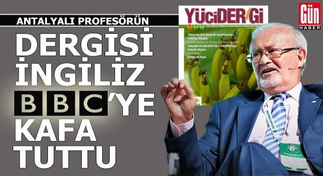 Antalyalı profesör çıkardığı dergi ile İngiliz medya devine kafa tuttu