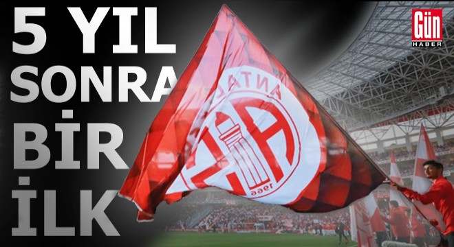 Antalyaspor'da 5 yıl sonra bir ilk