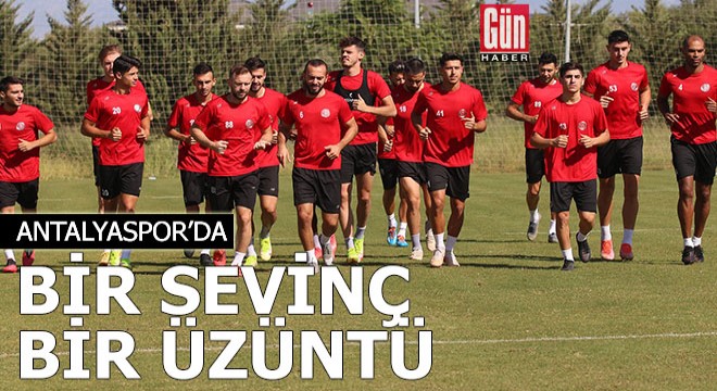 Antalyaspor'da bir sevinç, bir üzüntü