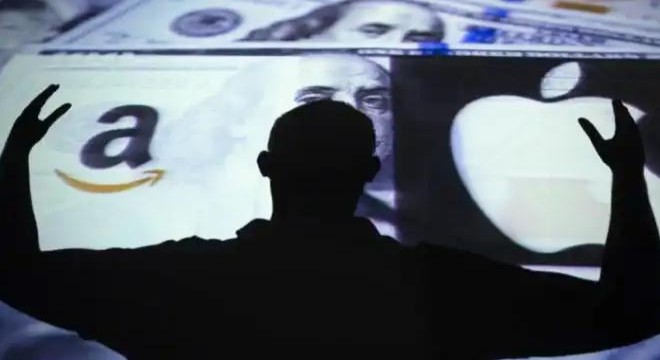Apple'ın geliri düştü, Amazon yükselişte