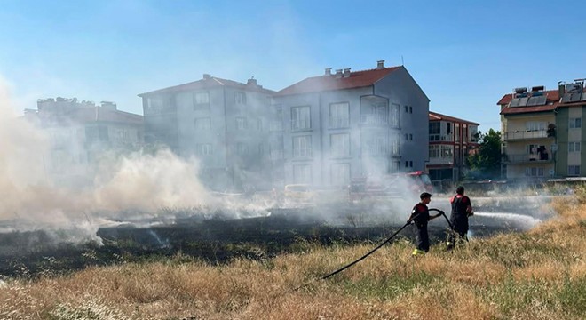Arazi yangınlarında 19 dekar zarar gördü