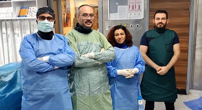 Arter damarına pıhtı atan hasta Burdur'da tedavi edildi