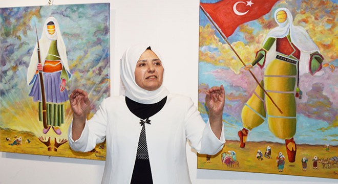Ata'nın sözlerini resmetti