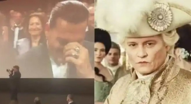 Ayakta alkışlanan Johnny Depp gözyaşlarını tutamadı