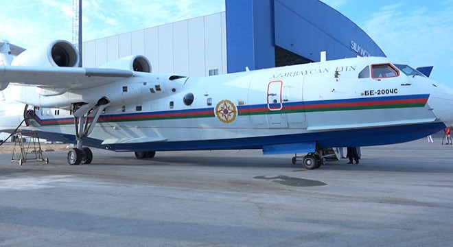 Azerbaycan’dan amfibi yangın söndürme uçağı
