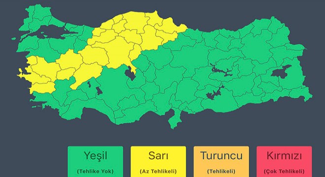 Bakanlıktan 3 bölge için 'sağanak' uyarısı