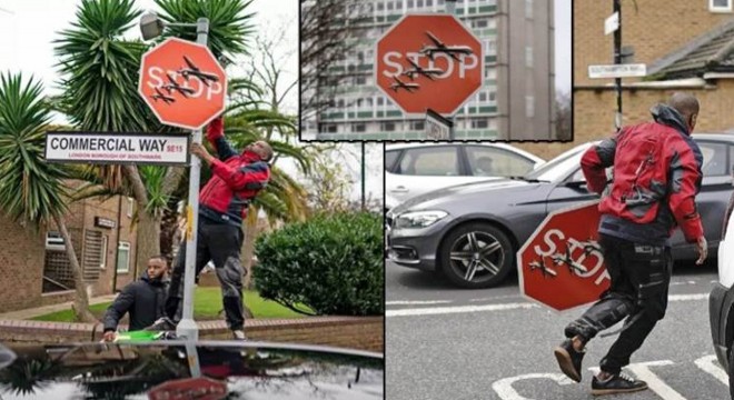 Banksy'nin eserini çalmışlardı: Tutuklandılar