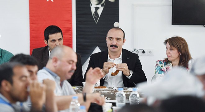 Başkan Kotan, güne işçilerle başladı