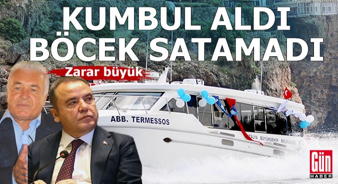 Antalya Büyükşehir deniz otobüslerini satamadı