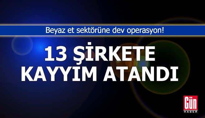 Beyaz et sektöründeki 13 şirkete kayyım atandı