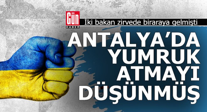 Bir bakan bir bakanı Antalya'da yumruklamak istemiş