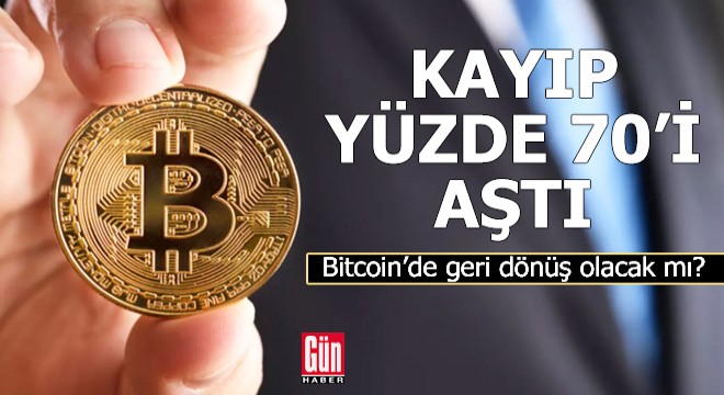 Bitcoin'de kayıplar yüzde 70'i aştı