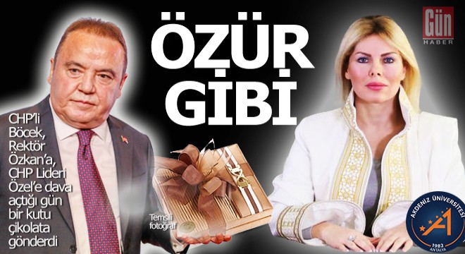 Böcek'ten rektöre 'Özür' çikolatası mı?