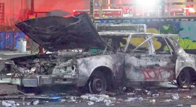 Burası Hollywood: Kaykay etkinliği vandalizme dönüştü