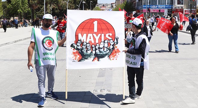 Burdur'da 1 Mayıs kutlaması
