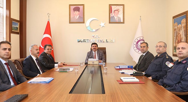 Burdur'da Seçim Güvenliği Toplantısı yapıldı