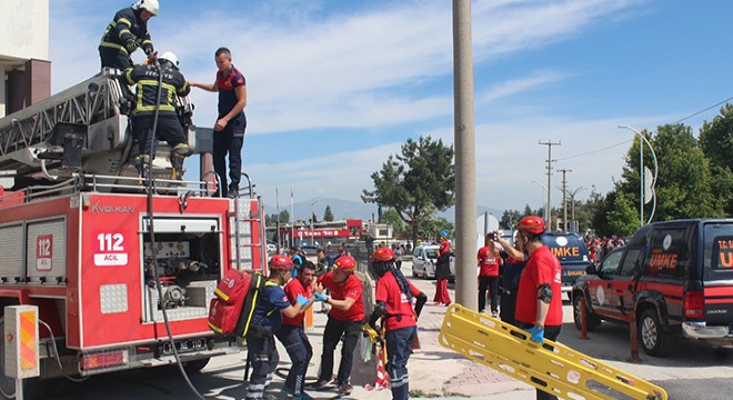 Burdur'da 'afet' tatbikatı