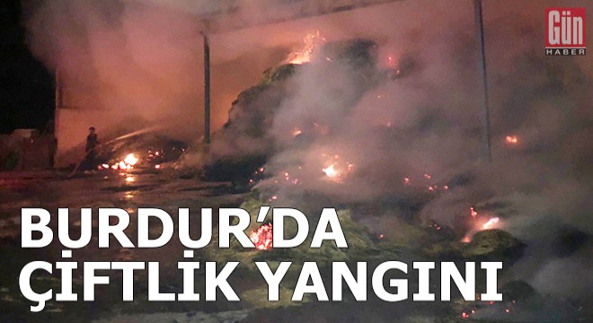 Burdur'da çiftlik yangını
