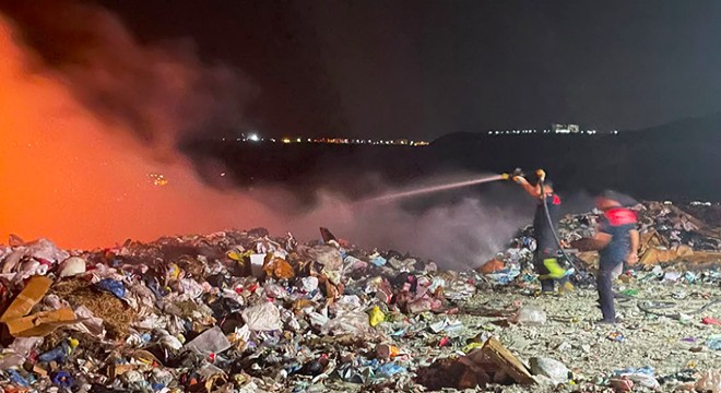 Burdur'da çöplükte yangın