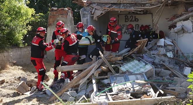 Burdur'da deprem tatbikatı yapıldı