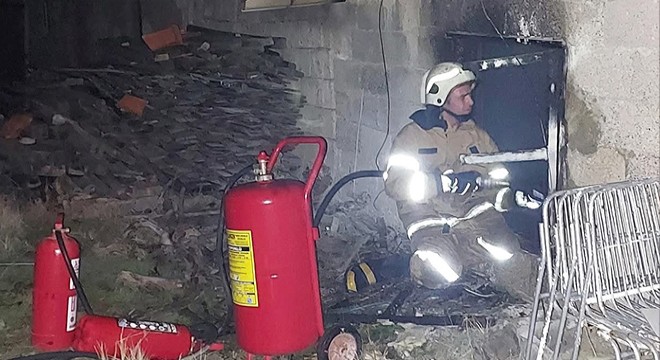 Burdur'da ev yangını