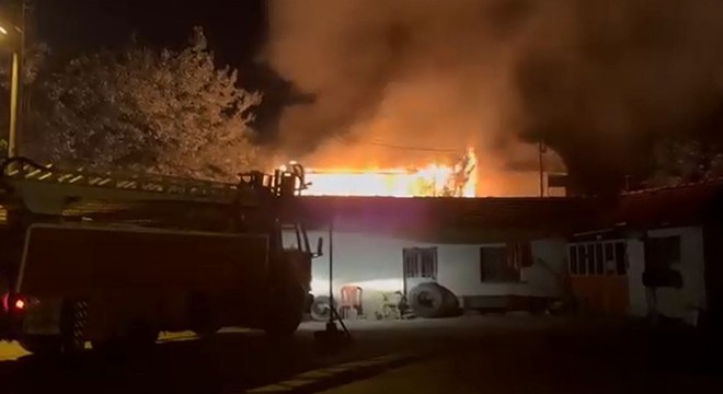 Burdur'da ev yangını