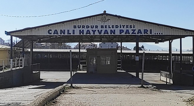 Burdur'da hayvan pazarı kapandı