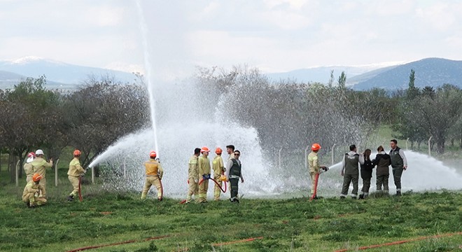 Burdur'da orman yangını tatbikatı