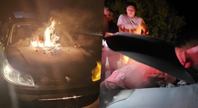 Burdur'da seyir halinde alev aldı