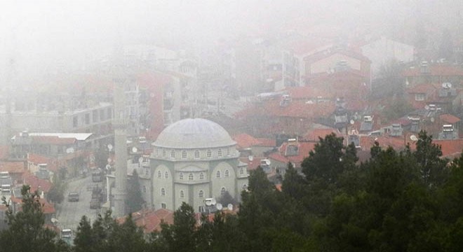Burdur'da yoğun sis