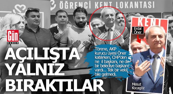 CHP'li başkanı açılışta yalnız bıraktılar