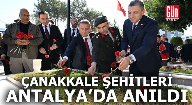Çanakkale şehitleri Antalya'da anıldı