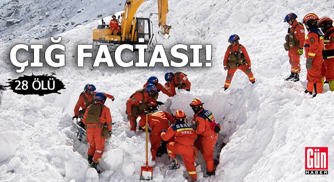 Çin’de otoyola çığ düştü: 28 ölü