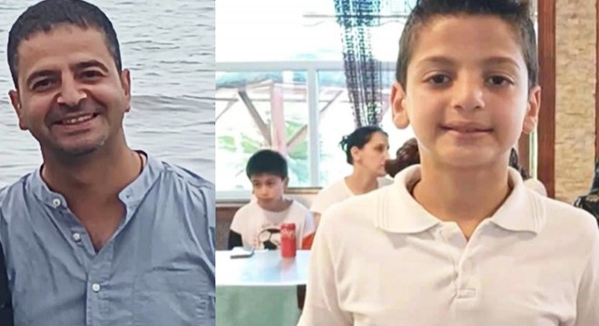 Denizde boğulan baba ile oğlu toprağa verildi