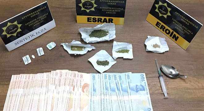 Dinar'da uyuşturucu operasyonu