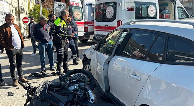 Döşemealtı'ndaki kaza kamerada
