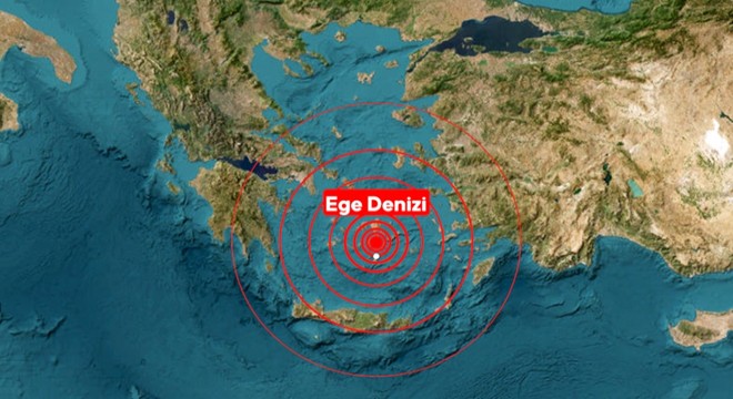 Ege Denizi'nde 5,2 büyüklüğünde deprem
