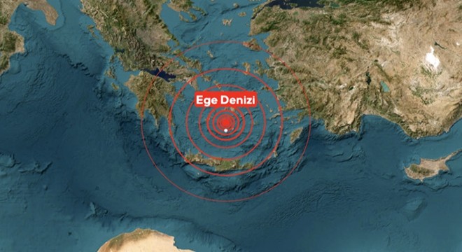 Ege Denizi'nde deprem meydana geldi